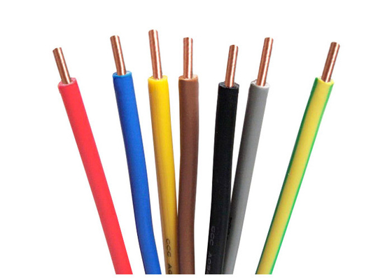 CHINA Sola temperatura máxima coloreada del conductor del alambre 70℃ del aislamiento del PVC del cable de alambre proveedor