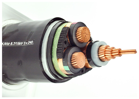 CHINA Cable de tensión acorazado del cable eléctrico 3 de CU/XLPE/STA/PVC de la cinta de acero acorazada de la base proveedor