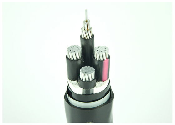 CHINA Cable de transmisión acorazado de aluminio de la base Al/PVC/PVC del cable eléctrico 3+1 de la baja tensión con la armadura de acero de la cinta proveedor