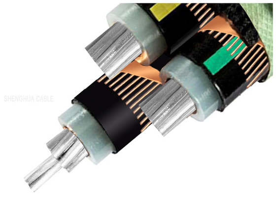 CHINA Voltaje medio 26/35kV AL/XLPE/CTS/PVC con la base rígida trenzada de Signle del conductor de aluminio o la base tres proveedor