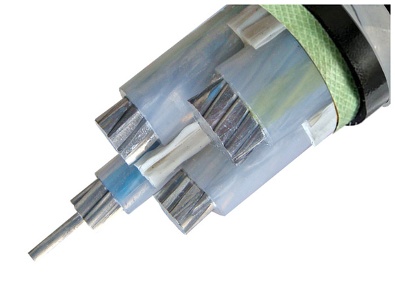 CHINA 3 más 1 envoltura externa aislada XLPE del negro de la baja tensión del cable de transmisión de la base proveedor