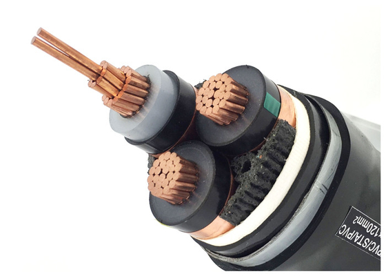 CHINA 8.7/15kV 3x120 185 240 cable acorazado del milivoltio del cobre del cable CU/XLPE/PVC/STA/PVC de 300mm2 YJV22 XLPE proveedor