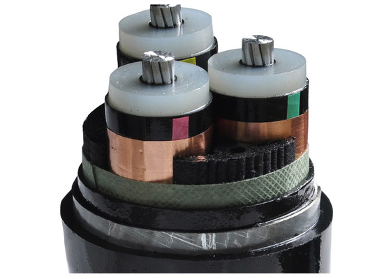 CHINA Cable eléctrico acorazado de acero del voltaje medio con la envoltura del PVC de 3 corazones proveedor