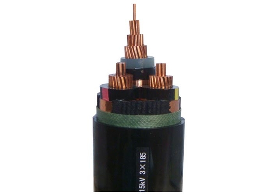 CHINA Cable de transmisión aislado cable medio del Pvc Xlpe de la pantalla de la cinta del cobre del voltaje de 3 bases proveedor