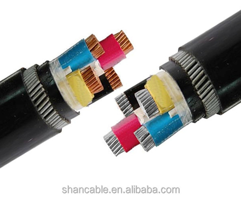 CHINA Cable de alimentación con aislamiento XLPE de cubierta de PVC negro 0.6 / 1kV proveedor