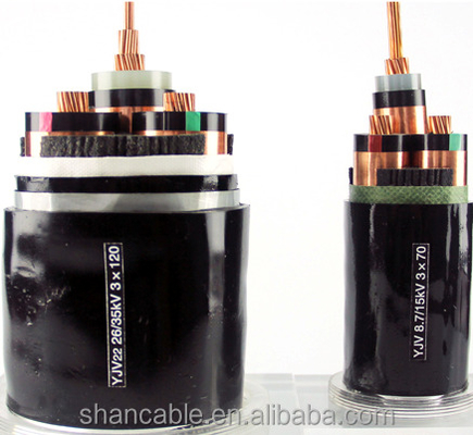CHINA Conductor negro aislado XLPE del cobre/del aluminio del cable de alimentación del PVC proveedor