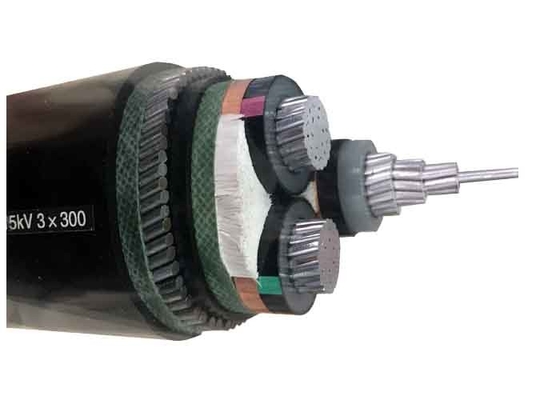 CHINA la armadura de aluminio acorazada del poder del cable YJLV32 AL/XLPE/SWA/PVC del alambre de acero de 8.7/15kV 3x300SQMM telegrafía proveedor