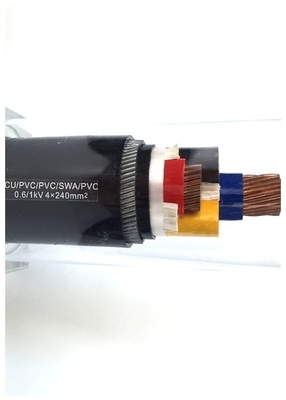 CHINA El PVC acorazado de la SWA del LV del conductor de cobre aisló el cable acorazado 4x240mm2 del alambre de acero de los corazones de los cables 4 proveedor