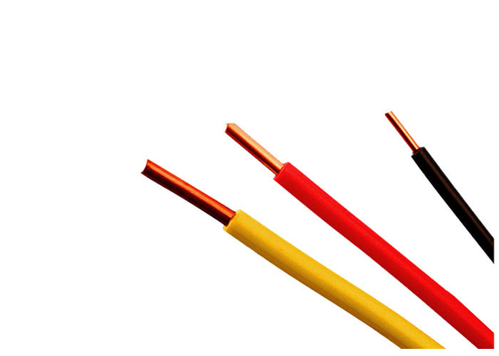 CHINA PVC modificado para requisitos particulares color de la base del alambre del cable eléctrico el solo aisló el cable 450/750 V proveedor