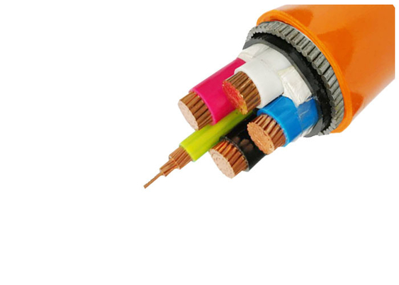 CHINA Humo bajo de la aprobación N2XH del IEC 60502 cero corazón XLPE del cable de transmisión del halógeno cuatro aislado proveedor
