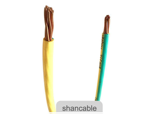 CHINA Alambre de cobre trenzado del cable eléctrico, alambre del cable de transmisión del aislamiento del PVC de H05V-U/H07V-U proveedor