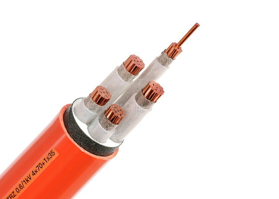 CHINA Cable de transmisión clasificado de Lszh del fuego no metálico de alta temperatura de la envoltura 4x70+1x35 Sqmm proveedor