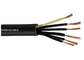 Color 0.5mm2 - 10mm2 del negro del cable del conductor de cobre de la clase control 5 proveedor