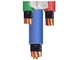 Cable eléctrico acorazado 1.5mm2-600mm2 de transmisión de NH-YJV22 FRC del cable de la mica de la cinta de acero incombustible acorazada de la cinta proveedor