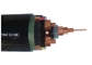 Cable de transmisión aislado cable medio del Pvc Xlpe de la pantalla de la cinta del cobre del voltaje de 3 bases proveedor