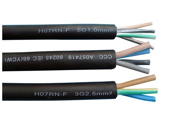 CHINA Cable forrado caucho modelo pesado de H07RN-F, cable de goma del aislamiento con corazones flexibles proveedor