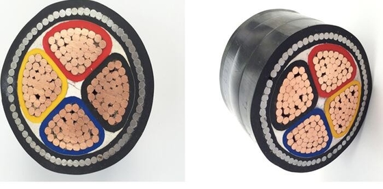 CHINA Cable eléctrico acorazado del LV del conductor de cobre, cable acorazado del alambre de acero de 4 corazones proveedor