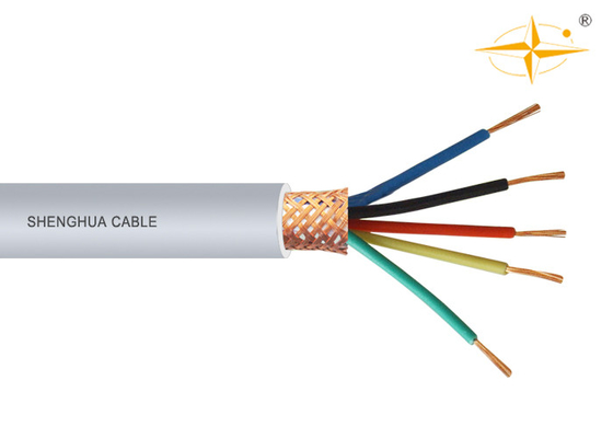 CHINA 5 cables aislados PVC del conductor, el blindar trenzado flexible del alambre de cobre del cable del PVC proveedor