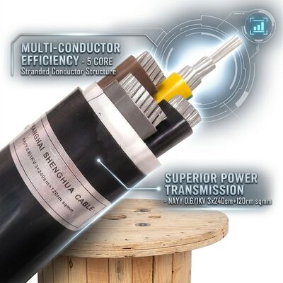 CHINA Cable de alimentación aislado de PVC impermeable IP68 0.6/1kV 4x25mm2 Enterrado Directamente proveedor