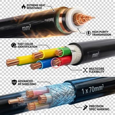 CHINA 90 grados de alta temperatura XLPE Cable de energía aislada 0.6/1kV Continuo proveedor