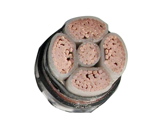 Bajo estándar aislado XLPE del IEC 60502-1 del cable de transmisión de la tensión del Cinco-Corazón proveedor