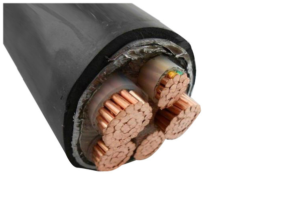 Bajo estándar aislado XLPE del IEC 60502-1 del cable de transmisión de la tensión del Cinco-Corazón proveedor