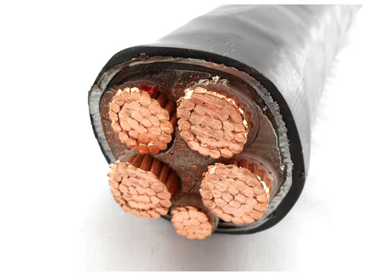 Bajo estándar aislado XLPE del IEC 60502-1 del cable de transmisión de la tensión del Cinco-Corazón proveedor