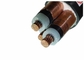3 la base Xlpe aisló el cable forrado Pvc con el cable de transmisión medio del voltaje de la pantalla de cobre de la cinta proveedor