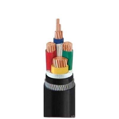 Cable eléctrico acorazado del LV del conductor de cobre, cable acorazado del alambre de acero de 4 corazones proveedor