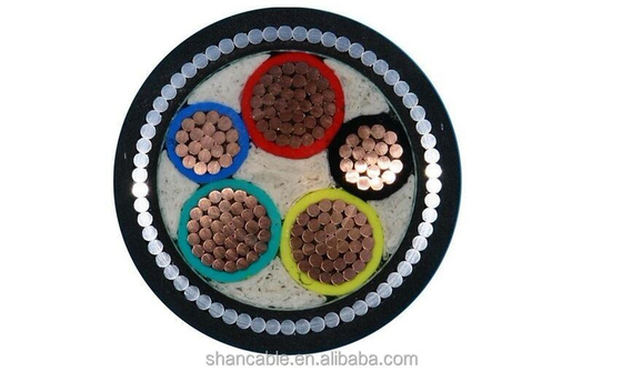 Cable de alimentación de cubierta LSOH de aislamiento con baja humedad y cero halógenos Cu/XLPE de 100 pies para un rendimiento duradero proveedor
