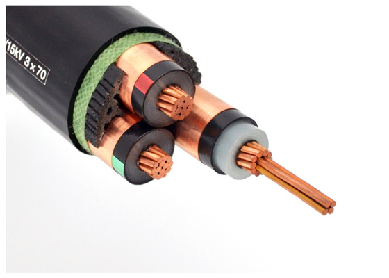 Shanghai shenghua cable de voltaje medio Conductor de cobre o aluminio XLPE Cables de alimentación aislados Marcado en relieve proveedor