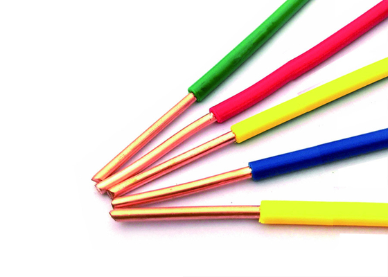 Cable de un solo cable de color del grupo Shanghai Shenghua, cable con aislamiento de PVC, temperatura máxima del conductor 70℃ proveedor