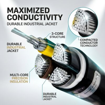 Cable con aislamiento de PVC resistente al aceite y a productos químicos 450/750V 3 conductores para uso industrial proveedor