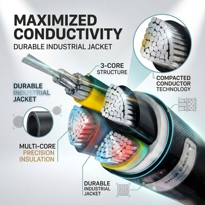 VGV 3x2.5mm2 PVC Insulated Cable 105C Heat Resistant Industrial Wiring 450/750V IEC60228 proveedor