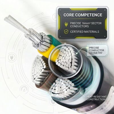 NYY-J 4x16mm2 PVC Insulated Cable 125C High Temperature Furnace Power Cable IEC60502 proveedor