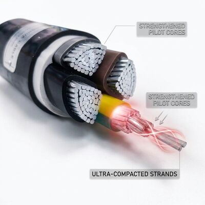 NYY 1x120mm2 PVC Insulated Single Core Cable 90C Power Station 0.6/1kV IEC60502 proveedor
