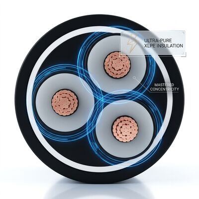 Cable subterráneo de alimentación de 0,6/1 kV con aislamiento XLPE y cubierta de HDPE anticorrosión proveedor