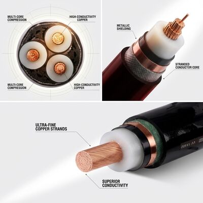 Cable de alimentación aislado XLPE ignífugo certificado BS6387 0.6/1kV de emergencia proveedor