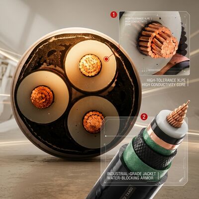90 grados de alta temperatura XLPE Cable de energía aislada 0.6/1kV Continuo proveedor