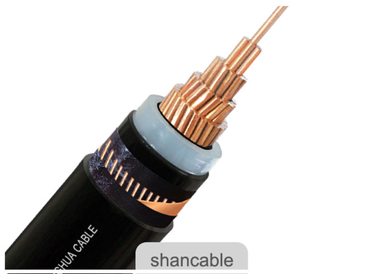 El conductor de cobre XLPE de tres bases aisló el cable de transmisión con la pantalla de cobre de la cinta proveedor