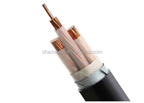 Cable de alimentación aislado XLPE de voltaje medio de núcleo único de 3 núcleos de conductor de cobre XLPE Cable aislado N2XSY proveedor