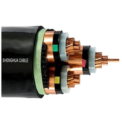 3 núcleo XLPE aislado MV cable de alimentación de cobre en cadena conductor para la colocación de Shenghua proveedor