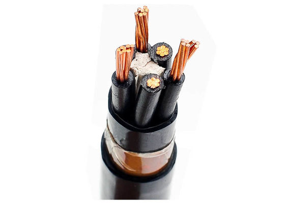 XLPE aisló base de cobre forrada PVC del cable de transmisión 0.6/1kV cinco de cobre