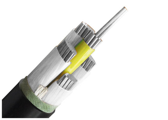 Envoltura aislada XLPE de aluminio del PVC del aislamiento de los corazones XLPE del cable de transmisión del conductor 5