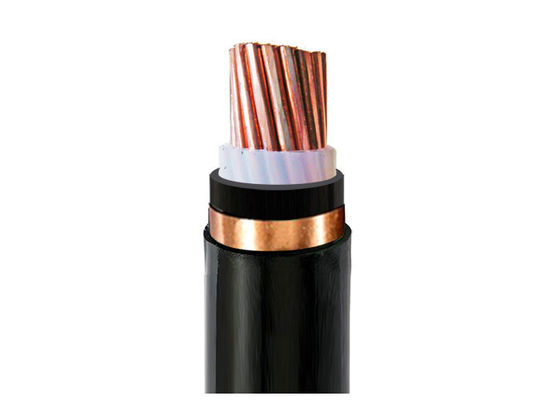 Cable eléctrico del escudo de la cinta del cobre del cobre del cable del aislamiento la monofásico XLPE