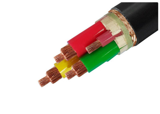 Cable aislado XLPE flexible de la baja tensión de los corazones del cable de transmisión del cobre 4