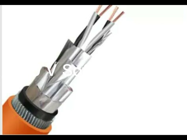 Cable de instrumento trenzado de PE Insulated Al Foil Plastic Screen Shielded del conductor de cobre